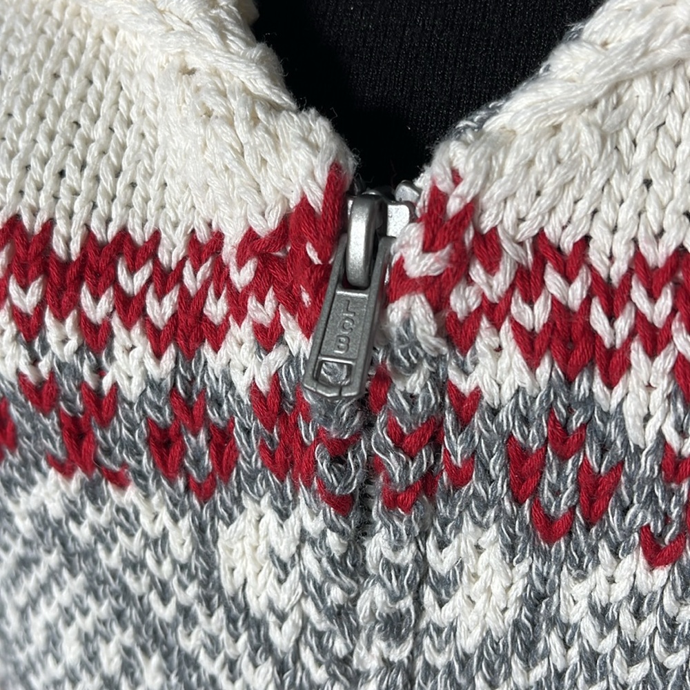 Cotton Country Women's Zip Up Knit Sweater - Picture 3 of 8